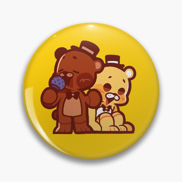 Artikelvorschau, Freddy Fazbear & Golden Freddy - FNAF (MINI CHIBI) entworfen und verkauft von kitsickles.