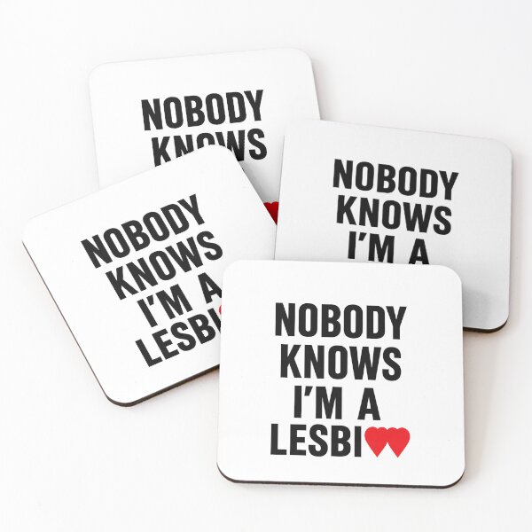 Item preview, Nobody Knows I’m A Lesbian LGBTQ Pride Funny Secret designed and sold by Fleetwood1994.