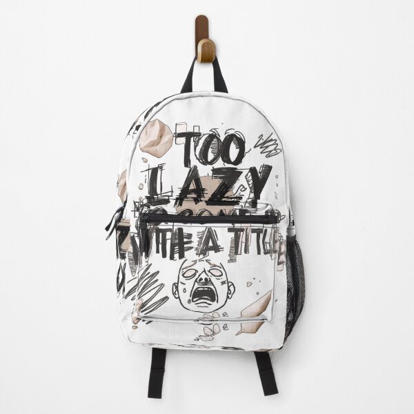 Item preview, Too Lazy to Come Up with a Title – Funny Sarcastic Quote for Procrastinators designed and sold by SnarkyTextStudiO.