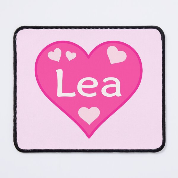 Item preview, Lea Name Pink Heart  designed and sold by Jeallan Designs.
