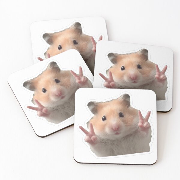 Item preview, Peace Hamster Meme Aesthetic Funny Hamster Cute Style designed and sold by Panqpond.