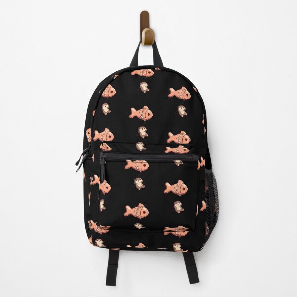 Item preview, Chibi Otter with Giant Fish Balloon – Cute Funny Kawaii Animal Design designed and sold by ColorSplash123.