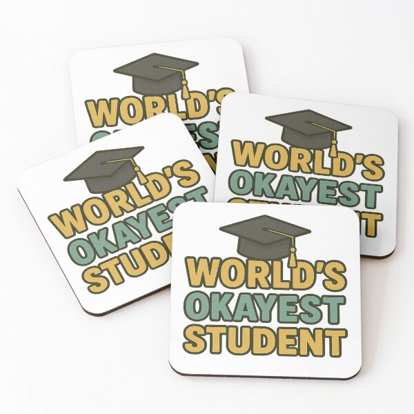 Item preview, World’s Okayest Student Funny Design designed and sold by Nuvijo.