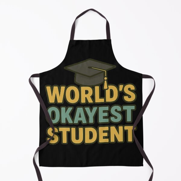 Item preview, World’s Okayest Student Funny Design designed and sold by Nuvijo.