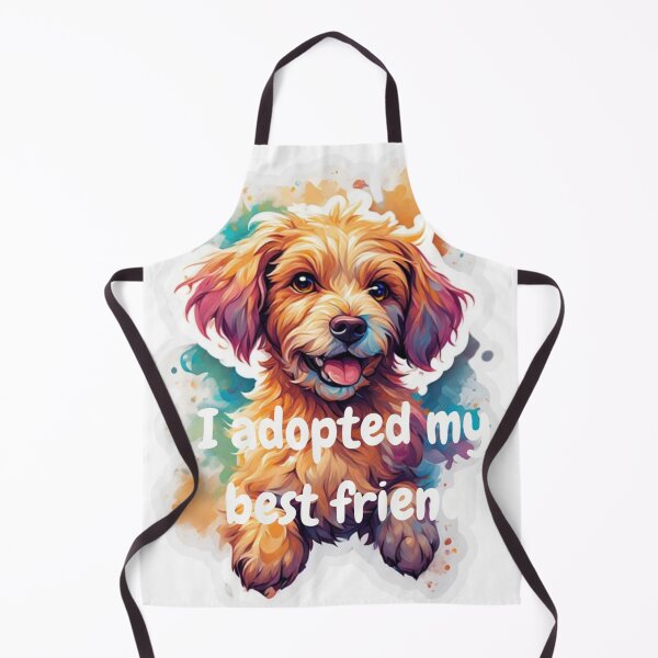 Item preview, "I Adopted My Best Friend - Cute Dog Sticker" designed and sold by Cosmic Grahics.