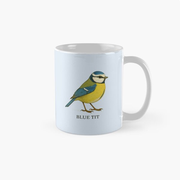 Item preview, Blue Tit – Vintage Field Guide Style Bird Illustration for Nature Lovers & Forest School designed and sold by The Digital Compass.
