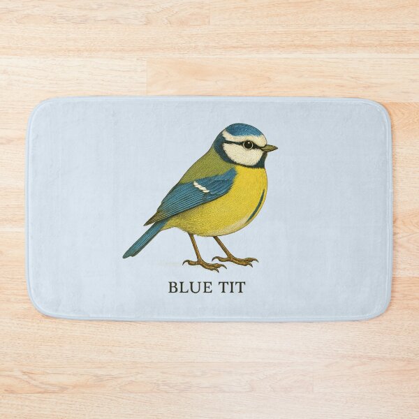 Item preview, Blue Tit – Vintage Field Guide Style Bird Illustration for Nature Lovers & Forest School designed and sold by The Digital Compass.