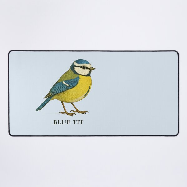 Item preview, Blue Tit – Vintage Field Guide Style Bird Illustration for Nature Lovers & Forest School designed and sold by The Digital Compass.