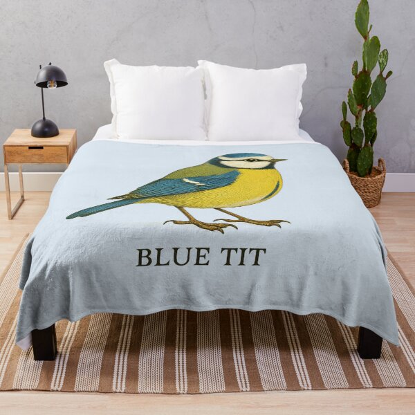 Item preview, Blue Tit – Vintage Field Guide Style Bird Illustration for Nature Lovers & Forest School designed and sold by The Digital Compass.