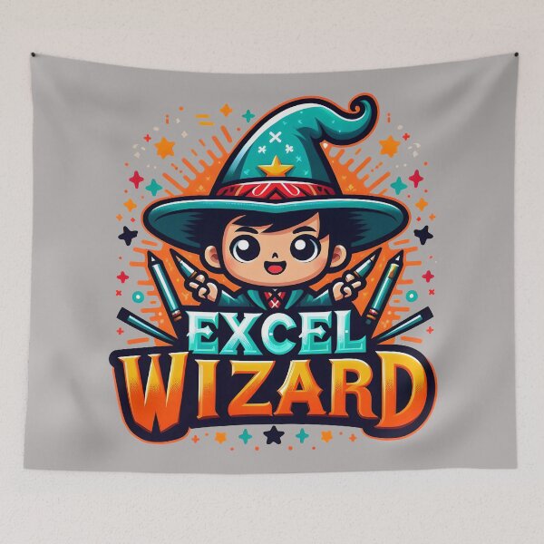 Item preview, Excel Wizard, typography,PUN designed and sold by maxmaj.