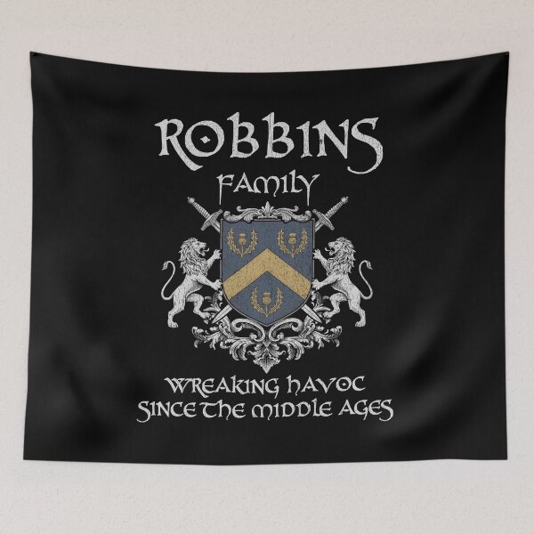 Item preview, Robbins Family Crest – Medieval Heritage Emblem for Ancestry Lovers & Vintage Style Fans designed and sold by 9X FR.