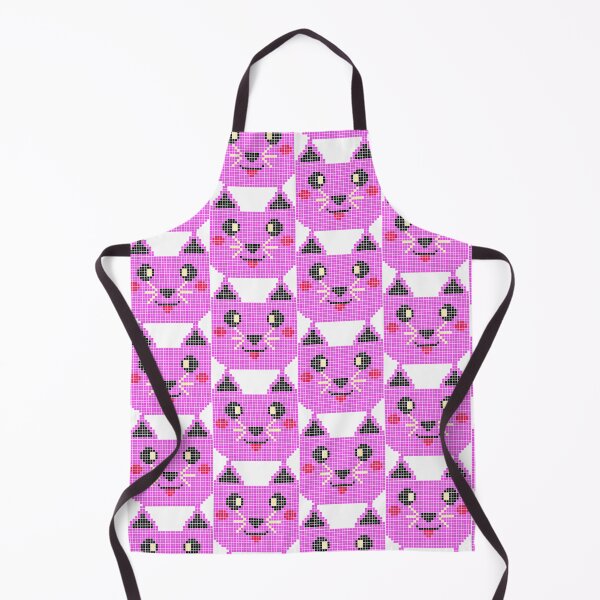 Item preview, Cute Pixel Cat Face – Retro 8-Bit Pink Kitty designed and sold by SamartkitDesign.