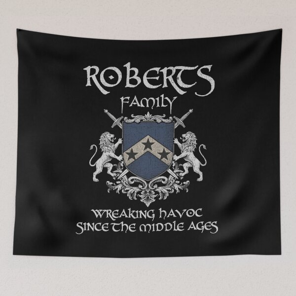 Item preview, Roberts Family Crest – Medieval Heritage Emblem for Ancestry Lovers & Vintage Style Fans designed and sold by 9X FR.