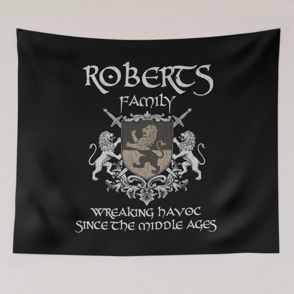 Item preview, Roberts Family Crest – Medieval Heritage Emblem for Ancestry Lovers & Vintage Style Fans designed and sold by 9X FR.