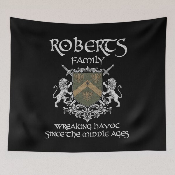 Item preview, Roberts Family Crest – Medieval Heritage Emblem for Ancestry Lovers & Vintage Style Fans designed and sold by 9X FR.
