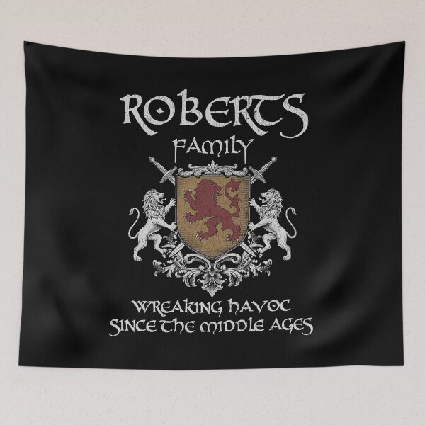 Item preview, Roberts Family Crest – Medieval Heritage Emblem for Ancestry Lovers & Vintage Style Fans designed and sold by 9X FR.