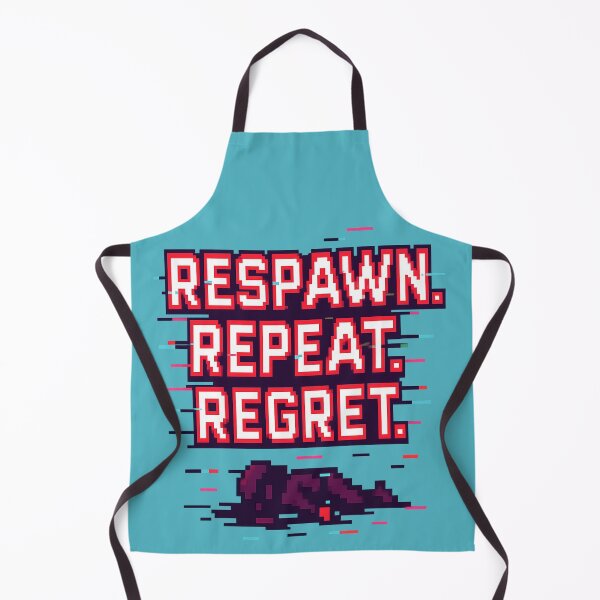Item preview, Respawn. Repeat. Regret. – Retro Game Over Pixel Art Shirt designed and sold by Glitch-Works.