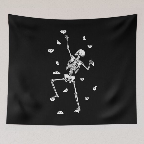 Item preview, Rock Wall Climber Halloween Skeleton Funny Climbing Climbers designed and sold by GrandeDuc.