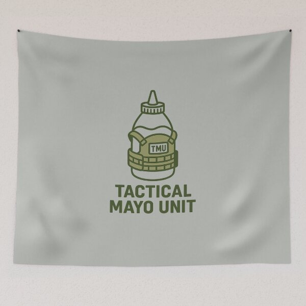 Item preview, Tactical Mayo Unit – TMU Meme Badge designed and sold by Bratak.