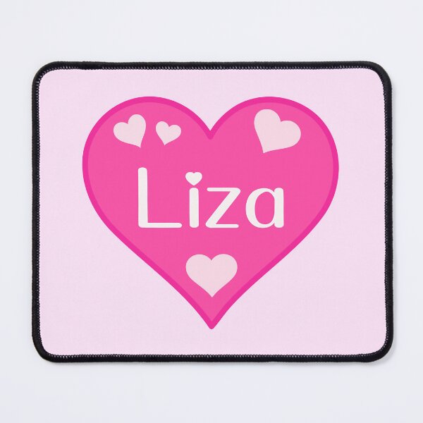 Item preview, Liza Name Pink Heart designed and sold by Jeallan Designs.