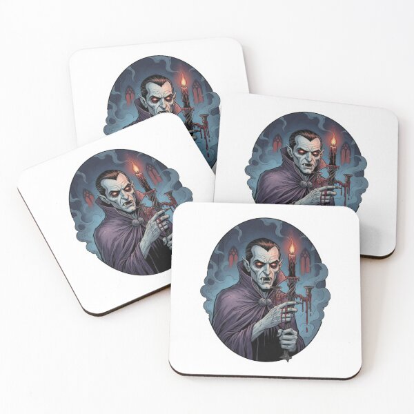 Item preview, Gothic Vampire Holding Bloody Candle designed and sold by PrintBreeze.