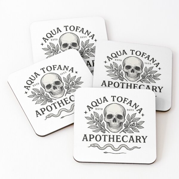 Item preview, Aqua Tofana Apothecary Skull & Serpent Vintage Emblem designed and sold by julimarks.