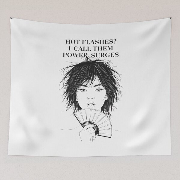 Item preview, Hot Flashes Power Surges – Bold WDNC Perimenopause Art designed and sold by jelonkaa.