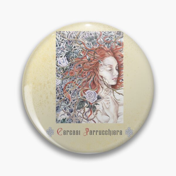Item preview, Rosaspina-Cercasi Parrucchiere-Illustrazione ad acquerello designed and sold by ArcanaAtelier.