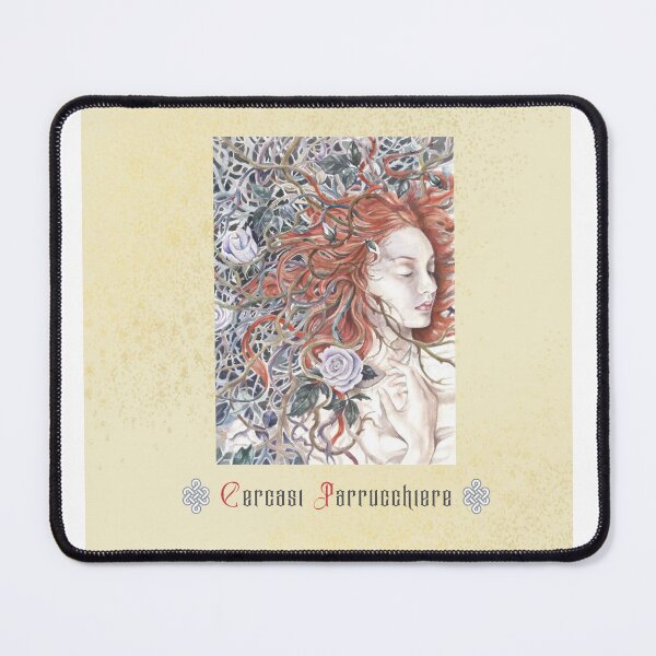 Item preview, Rosaspina-Cercasi Parrucchiere-Illustrazione ad acquerello designed and sold by ArcanaAtelier.