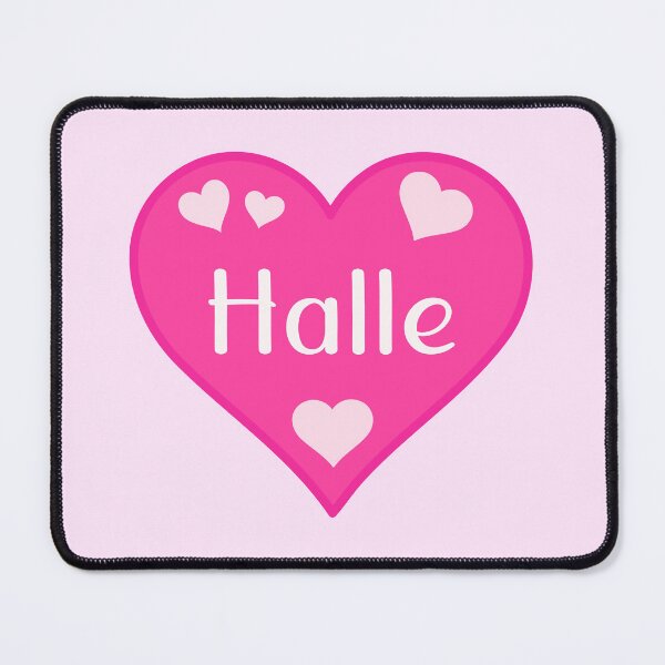 Item preview, Halle Name Pink Heart designed and sold by Jeallan Designs.