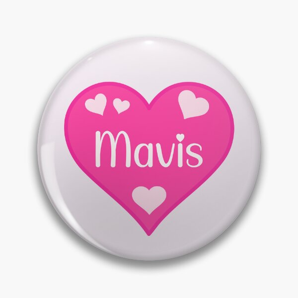 Item preview, Mavis Name Pink Heart  designed and sold by Jeallan Designs.