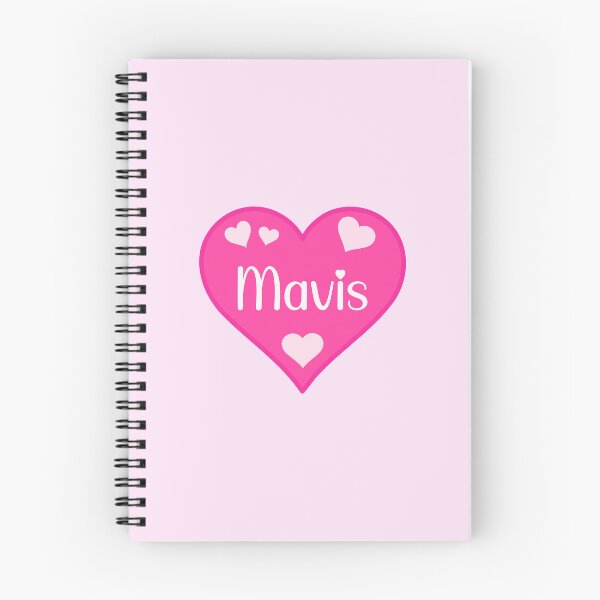 Item preview, Mavis Name Pink Heart  designed and sold by Jeallan Designs.