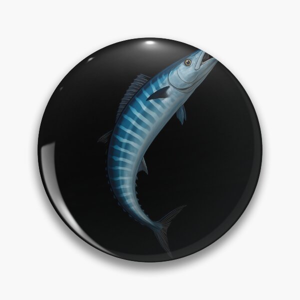 Item preview, Wahoo Fish Illustration designed and sold by Tall-Art.