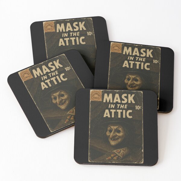 Item preview, Halloween Ephemera Cover: Mask in the attic designed and sold by bapupa.
