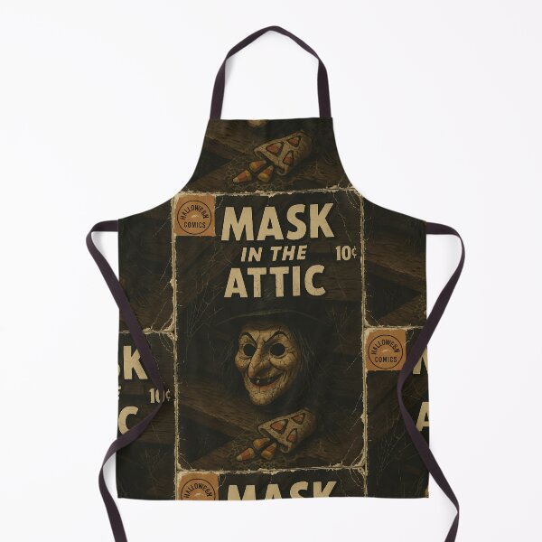 Item preview, Halloween Ephemera Cover: Mask in the attic designed and sold by bapupa.