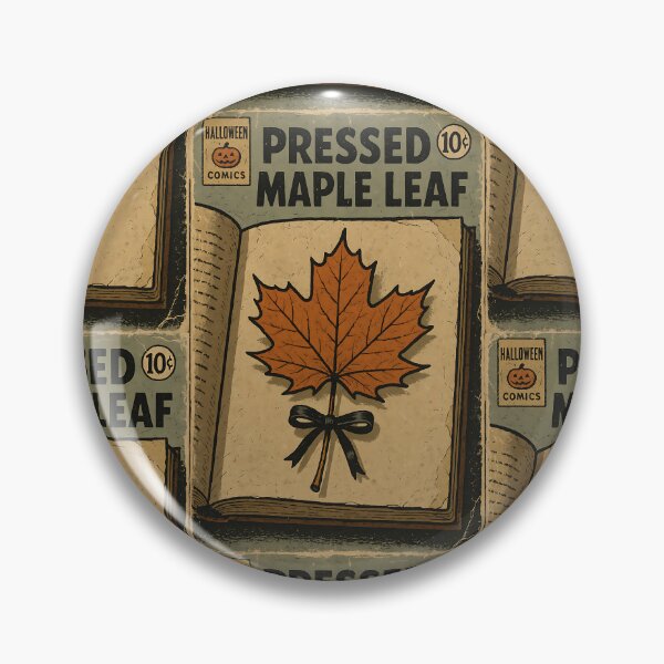 Item preview, Halloween Ephemera Cover: Pressed maple leaf designed and sold by bapupa.