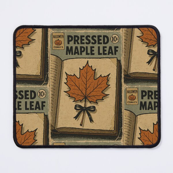 Item preview, Halloween Ephemera Cover: Pressed maple leaf designed and sold by bapupa.
