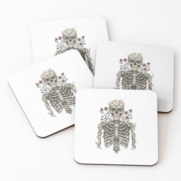 Item preview, Floral Skeleton – Life and Death Art Design designed and sold by Rank Sol.