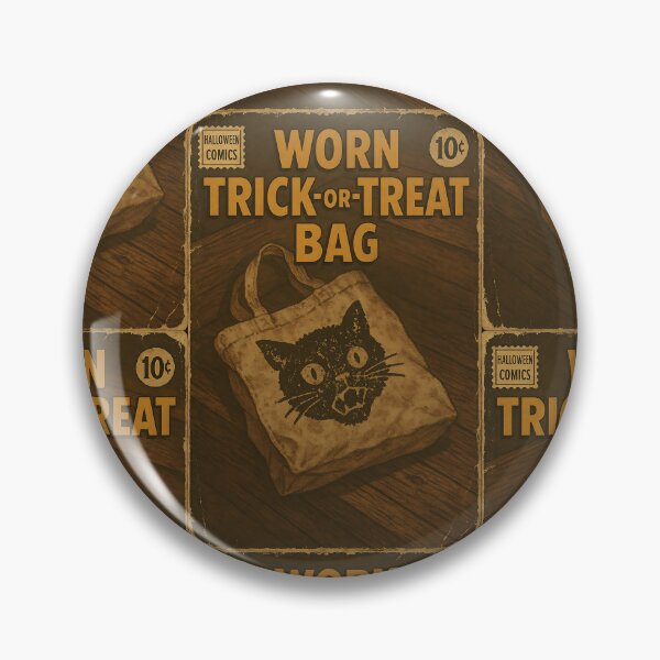 Item preview, Halloween Ephemera Cover: Worn trick-or-treat bag designed and sold by bapupa.