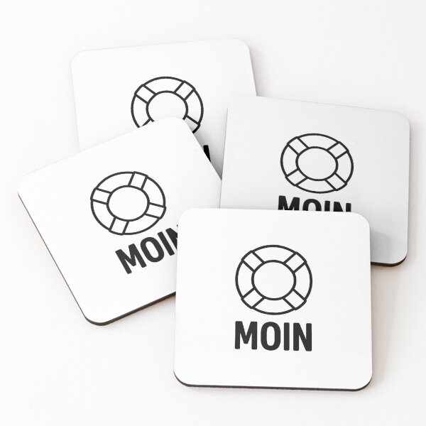 Item preview, “Moin Lifebuoy – Maritime coastal design in black and white” designed and sold by Fies-und-Fein.