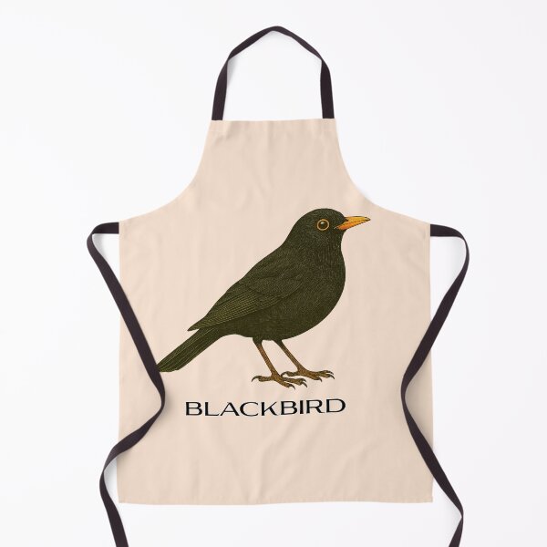 Item preview, Blackbird – Vintage Field Guide Style Bird Illustration for Nature Lovers & Forest School designed and sold by The Digital Compass.
