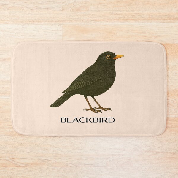 Item preview, Blackbird – Vintage Field Guide Style Bird Illustration for Nature Lovers & Forest School designed and sold by The Digital Compass.