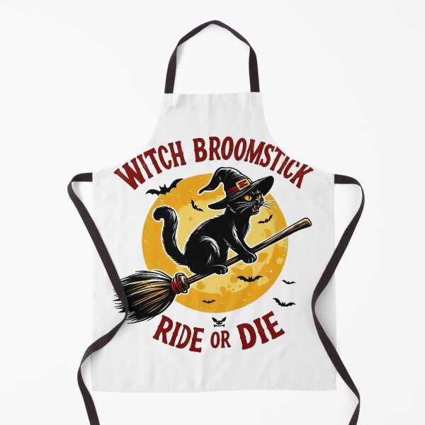 Item preview, Witch Cat, Halloween Broomstick Witch Cat designed and sold by devonclemon.