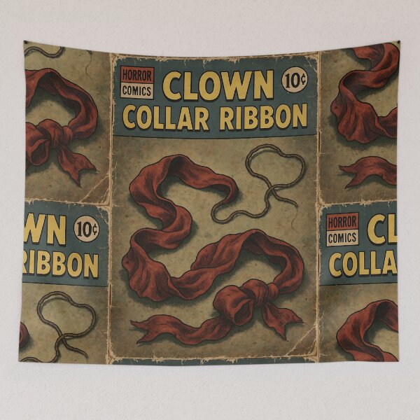 Item preview, Horror Ephemera Cover: Clown collar ribbon designed and sold by bapupa.