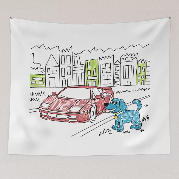Item preview, Vintage Classic Car Fun Cars Criative Dog designed and sold by PrintCarClub.