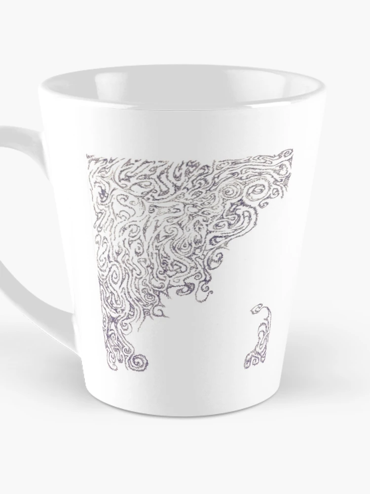 Thumbnail 3 of 4, Coffee Mug, Scratchwork design designed and sold by RrayRray.