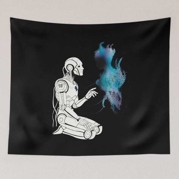 Item preview, Your Robot Companion (Blue) Oversized  designed and sold by JerryCaruso.