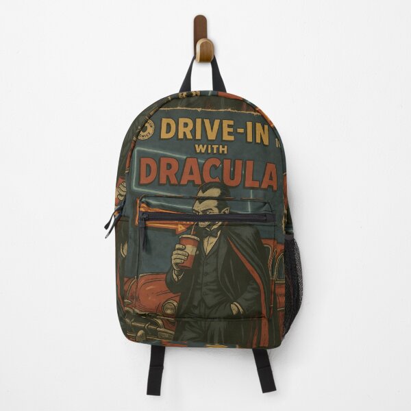 Item preview, Retro Halloween Cover: Drive-in with Dracula designed and sold by bapupa.