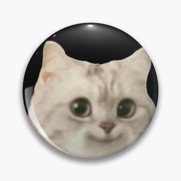 Item preview, Smiling Cat on Black Background designed and sold by serenddy.
