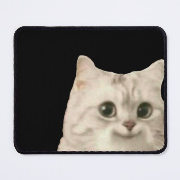 Item preview, Smiling Cat on Black Background designed and sold by serenddy.